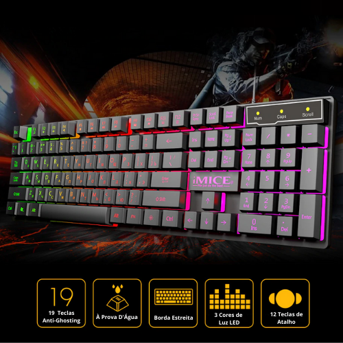 Teclado Membrana Gamer - iMICE