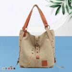 bolsa feminina multifuncional khaki