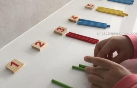 Kit de Aprendizagem da Matemática Divertida Crescer Brincando