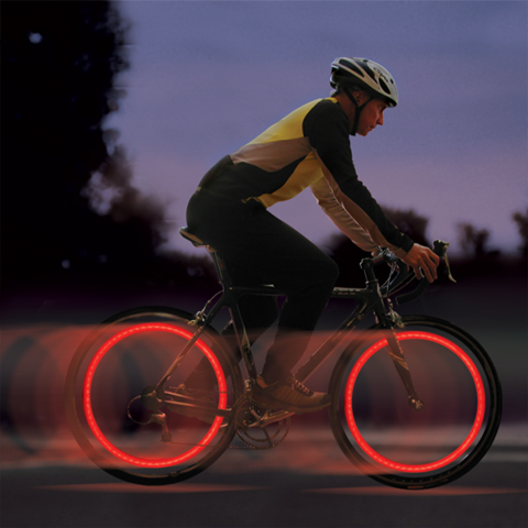 Luzes decorativas para pneus impermeáveis bicicleta