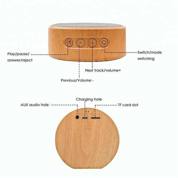 Alto-falante Bluetooth Wood Granulado