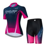 conjunto de roupa feminina para ciclismo