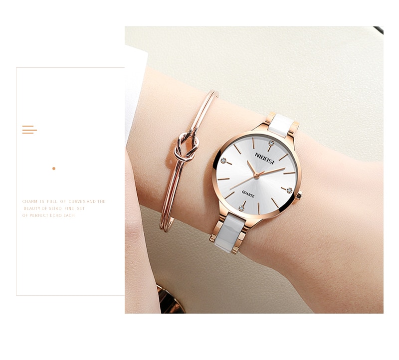 Relogio Feminino NIBOSI  Women Watches Waterproof Top Brand Luxury Watch Women With Ceramics And Metal Strap Relojes Para Mujer  (11)