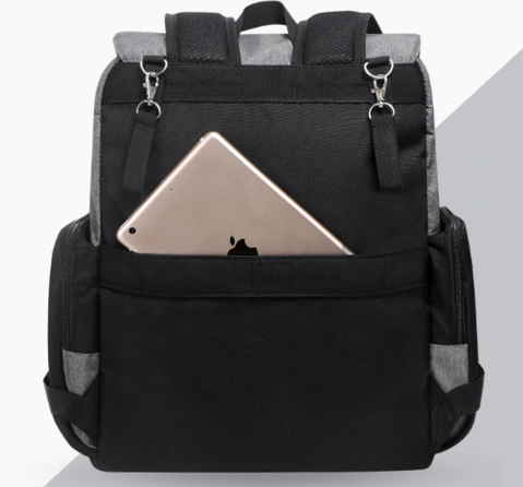 mochila bolsa land maternidade landuo luxury trocador ganchos impermeável notebook celular tablet