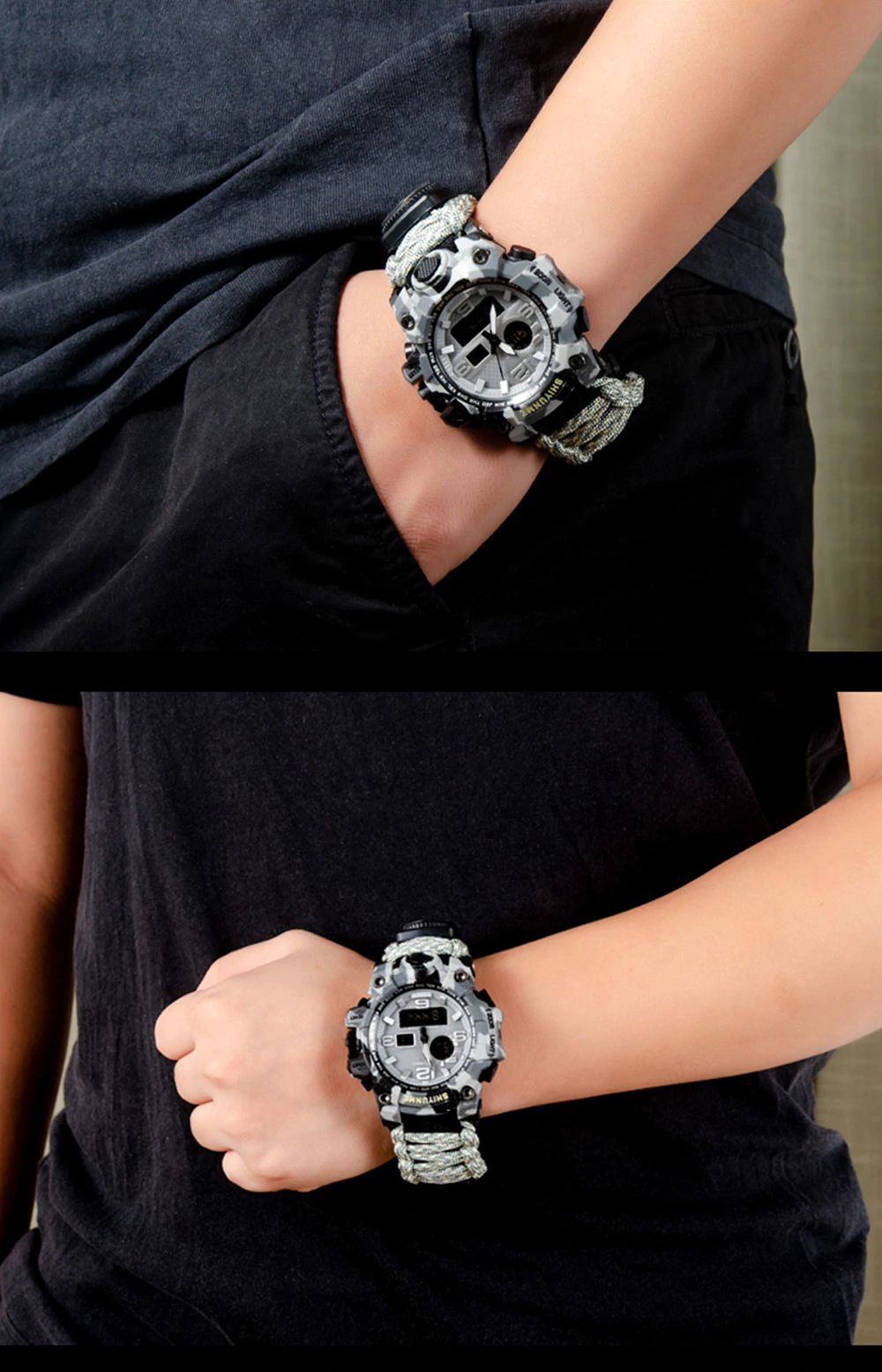 Relógio Masculino Smael Shock Military Watch Mais 5 Funções, Relógio Tático Militar, Relogio Militar, Relógio Militar - Imagem 7