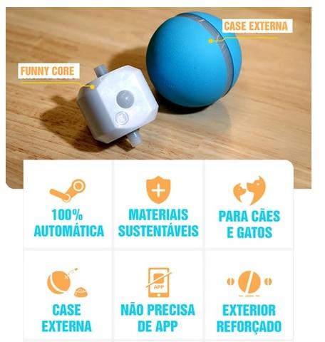 Bola automática para Pets Brincarem | Bola para Cachorro | Bola para Gato