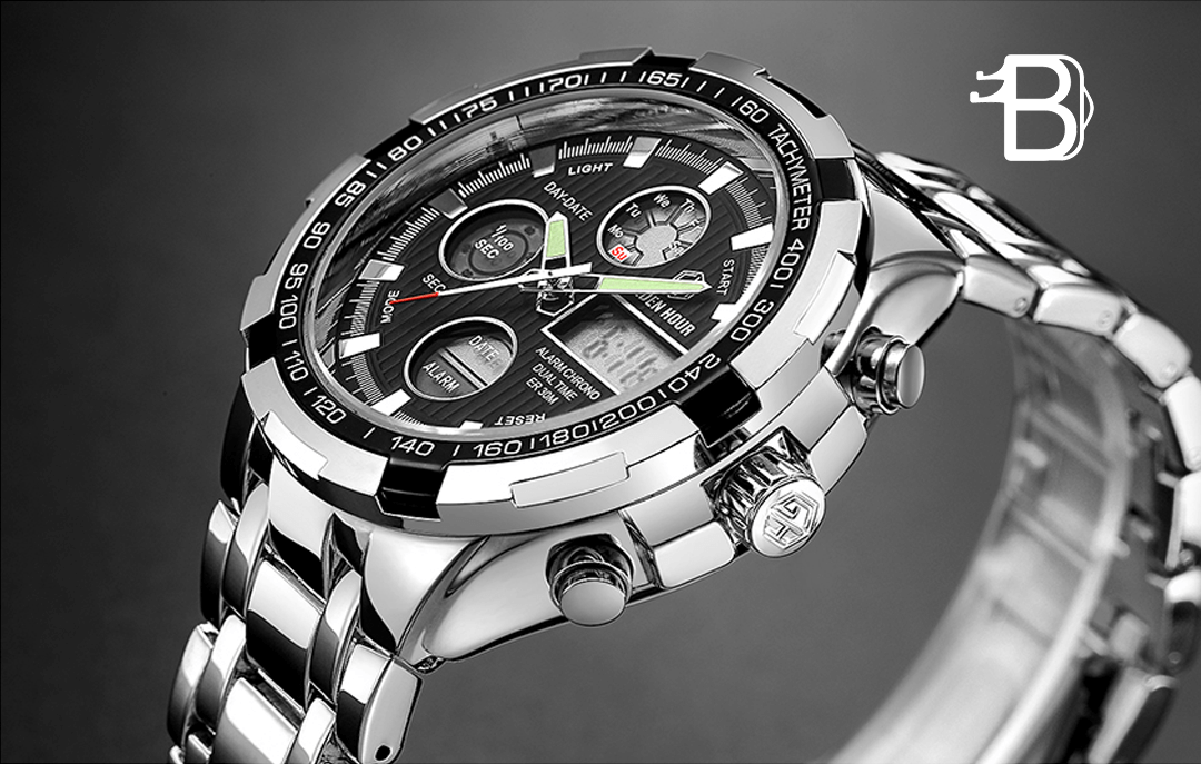 Relógio GoldenHour TachyMeter Pro Masculino