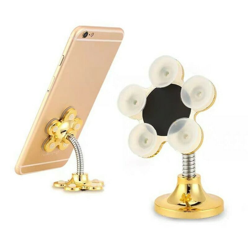 Sucker Stand for Cell Phone 360 degree Rotatable Metal Flower Magic Suction  Cup Mobile Phone Holder Car Bracket Mount Compatible|Phone Holders &  Stands| - AliExpress