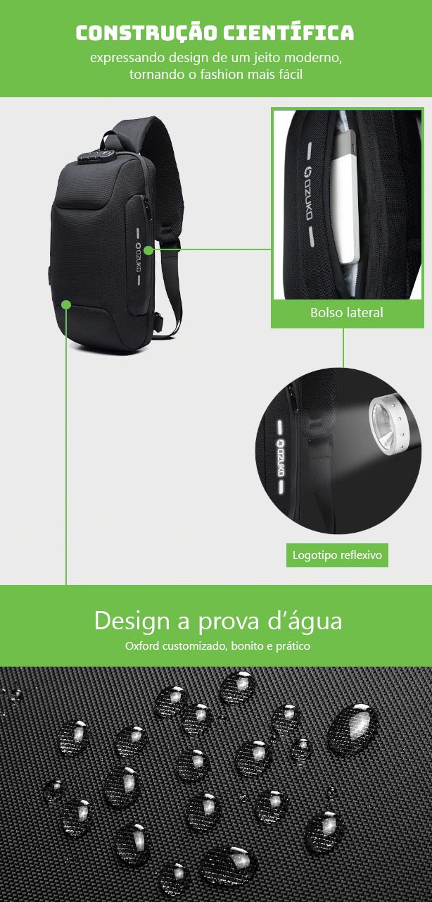 mochila anti furto