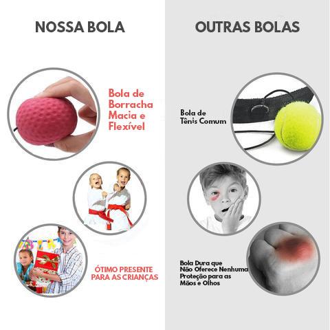 imagem - comparação de bola comum de tenis com uma de massagem