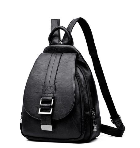 Mochila Feminina de Couro Genuíno Anti-Furto LENY