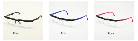 foto-de-3-pares-do-óculos-de-grau-com-lentes-ajustável-loja-mar-e-pesca-shop