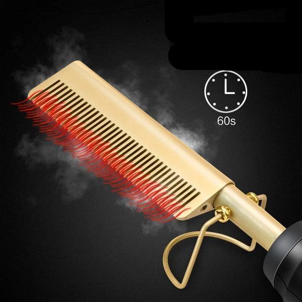 Le Peigne Chauffant - Pour un lissage parfait