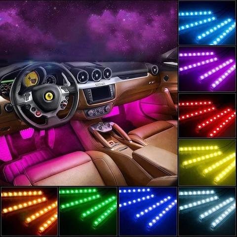 different color led lights inside car