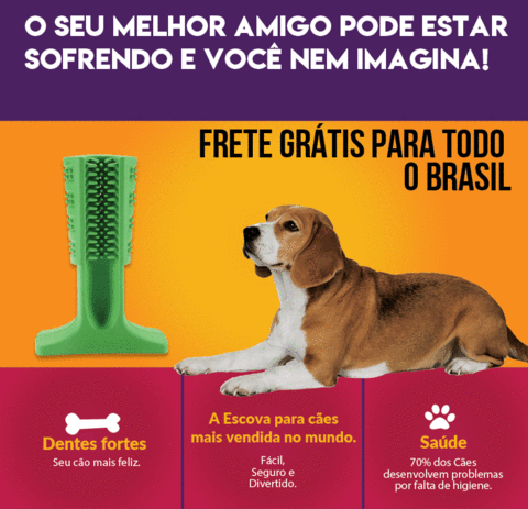 Escova de dentes para cachorros | Super Brush escova para Cães