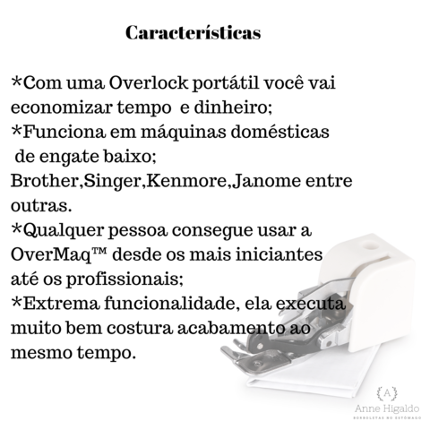 overloque principais características overlock