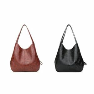 kit duas bolsas femininas em couro