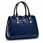 Bolsa Feminina de Ombro Verniz azul