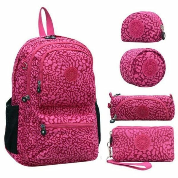 kit 5 peças de Mochila Feminina